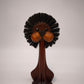 144 Spazzola leva pelucchi figurativa danese in legno, anni '50-60