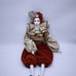 91092 Bambola veneziana in ceramica con costume