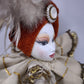 91092 Bambola veneziana in ceramica con costume