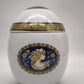 91180 Vaso uovo in ceramica decorata