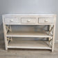 91227 Console in legno dipinta bianca