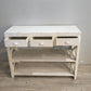 91227 Console in legno dipinta bianca