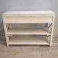 91227 Console in legno dipinta bianca