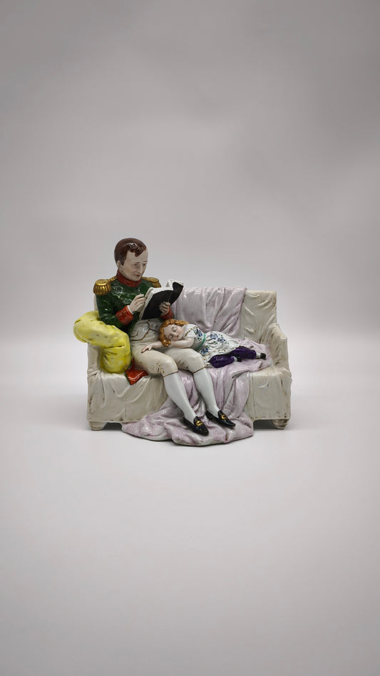 91290 Statuina in ceramica Capodimonte, Napoleone