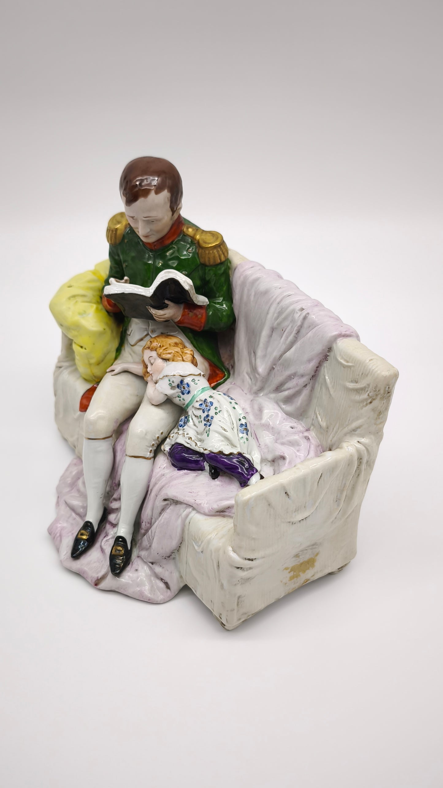 91290 Statuina in ceramica Capodimonte, Napoleone