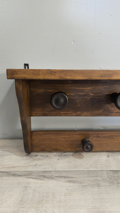 91197 Appendiabiti da parete in legno