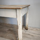 163 Tavolo rustico in legno con cassetto frontale, metà del '900