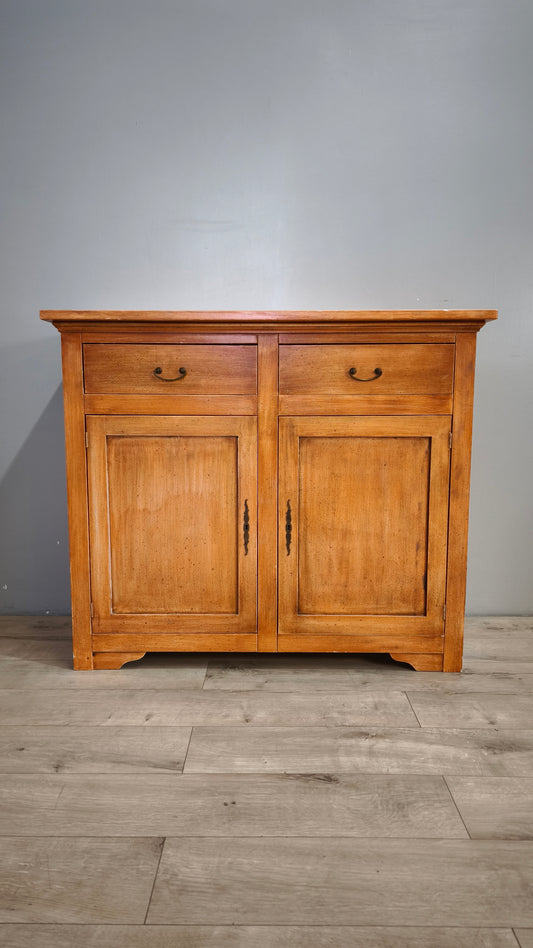 91350 Credenzina arancione in legno