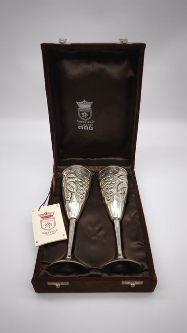 91023 Coppia di calici Edward Sheffield Collection