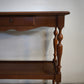 91432 Carrello in legno due ripiani