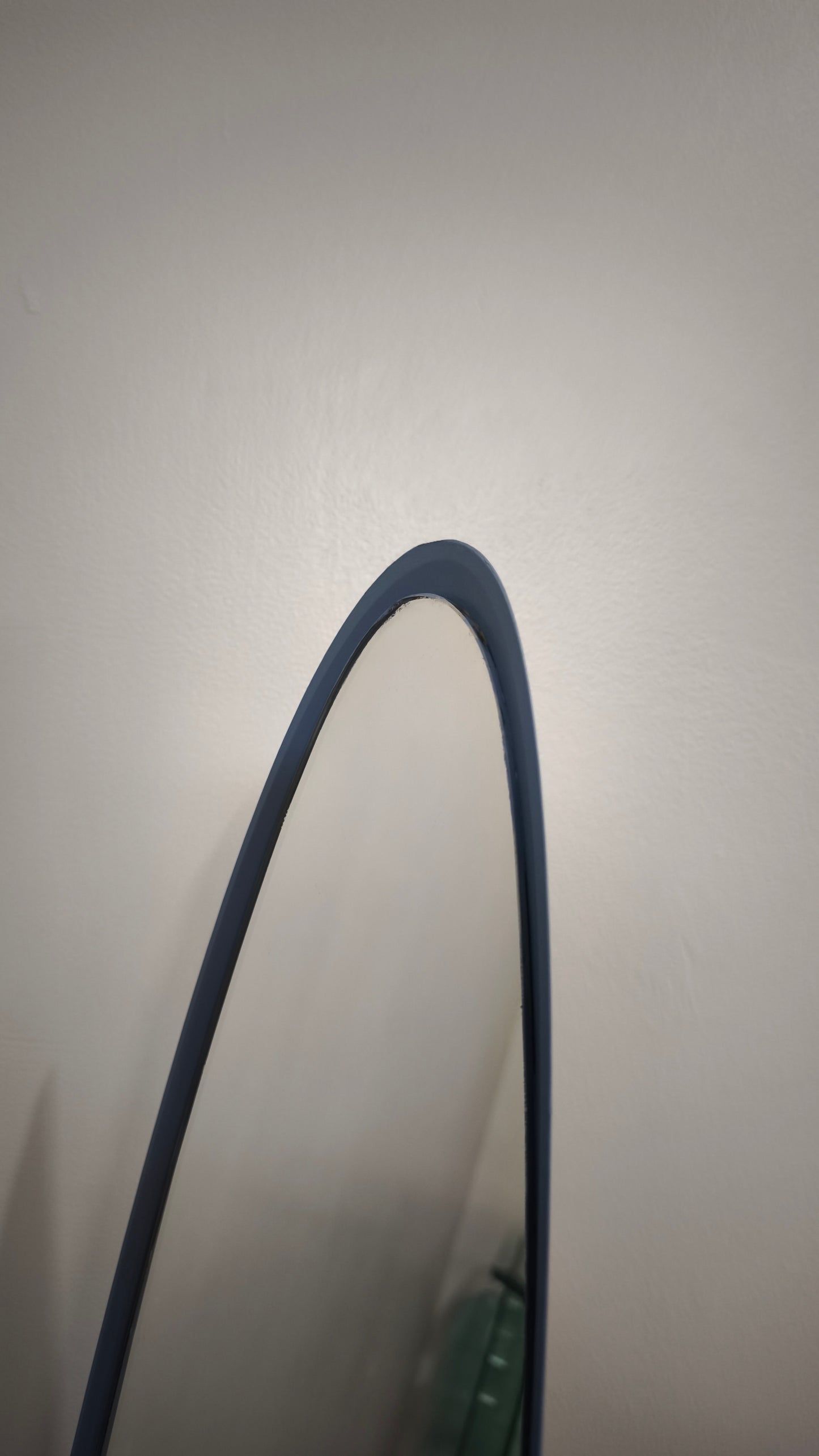 192 Specchio a unghia anni '70 azzurro