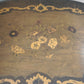 91438 Comodino in legno intarsiato con due cassetti frontali