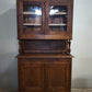 91448 Credenza in legno massello con vetrina