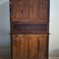91448 Credenza in legno massello con vetrina