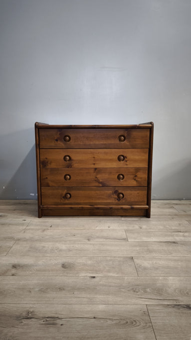 91433 Cassettiera in legno con quattro cassetti