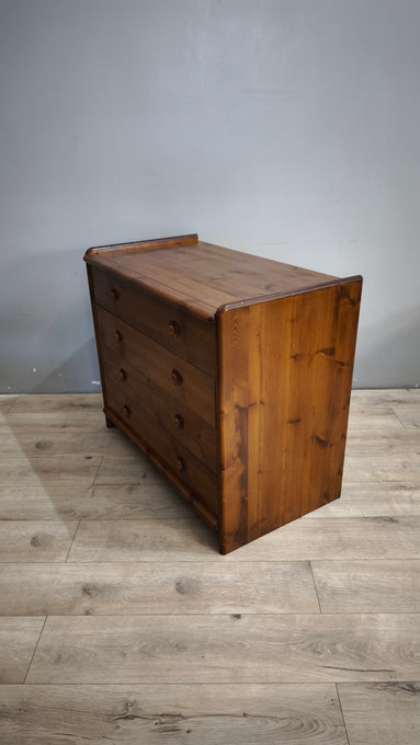 91433 Cassettiera in legno con quattro cassetti