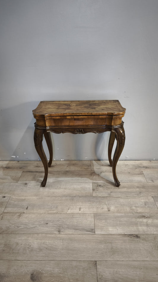 91434 Tavolo da gioco in legno con piano apribile