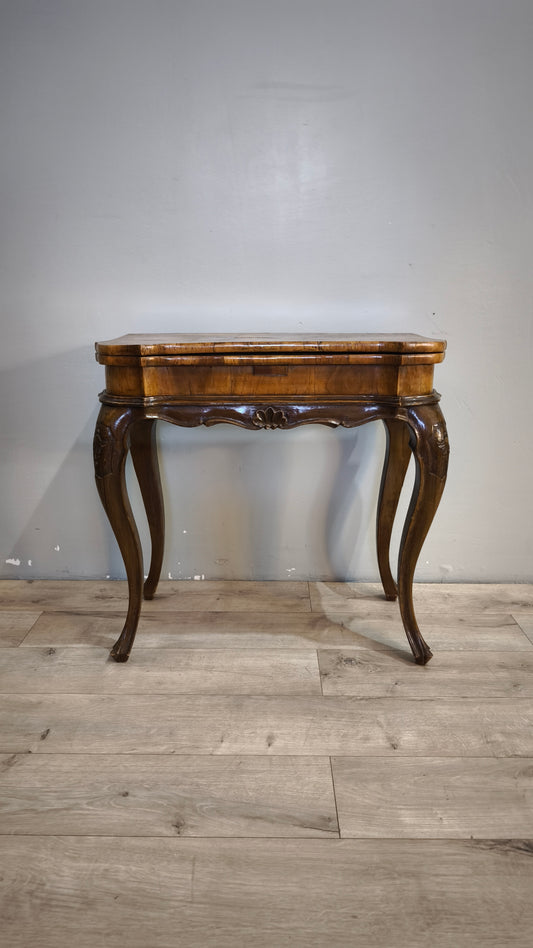 91434 Tavolo da gioco in legno con piano apribile