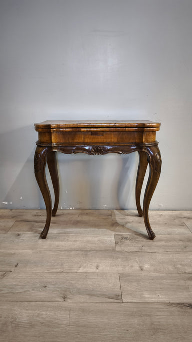 91434 Tavolo da gioco in legno con piano apribile