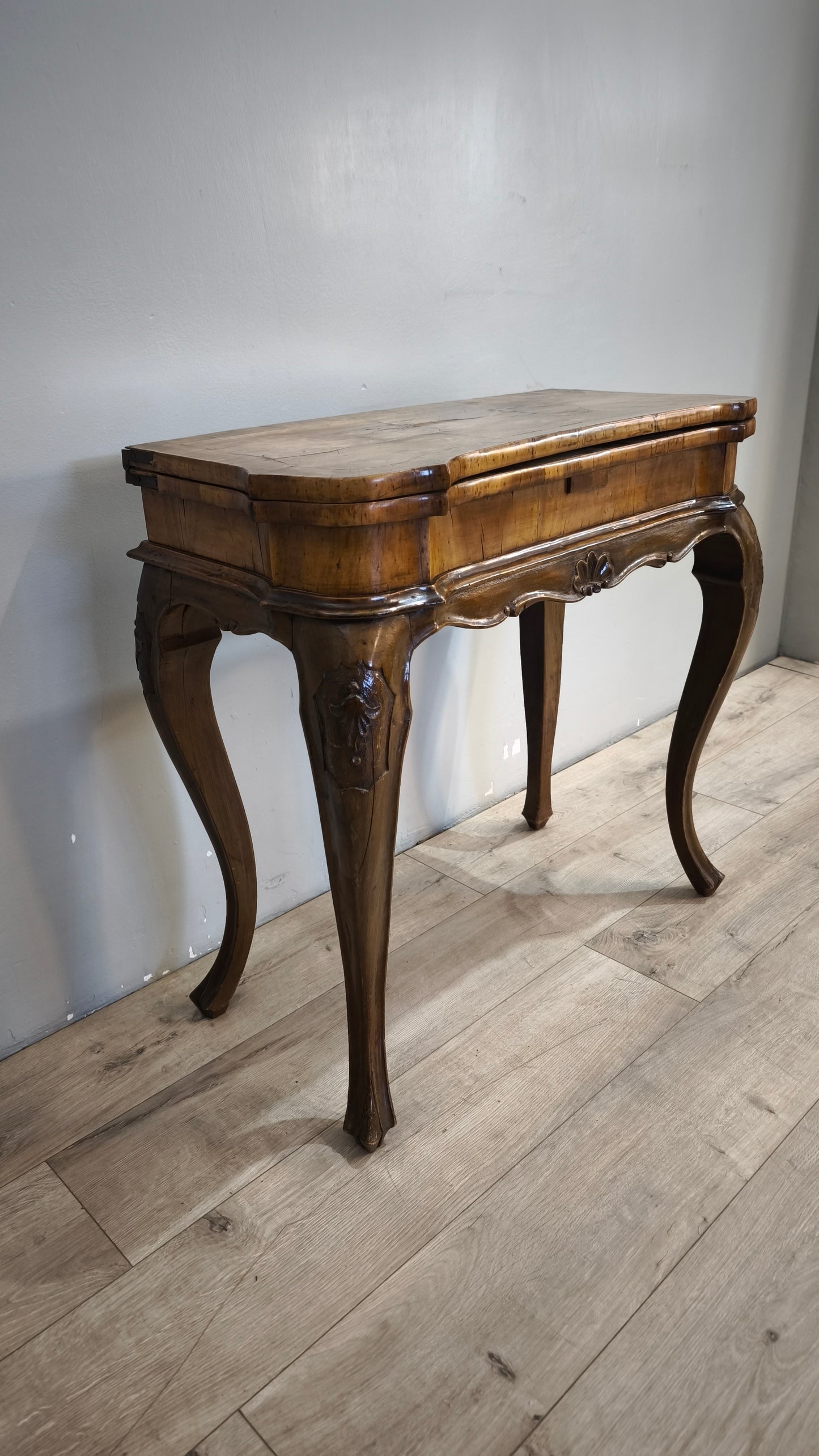 91434 Tavolo da gioco in legno con piano apribile