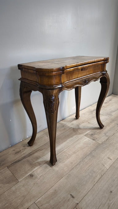 91434 Tavolo da gioco in legno con piano apribile