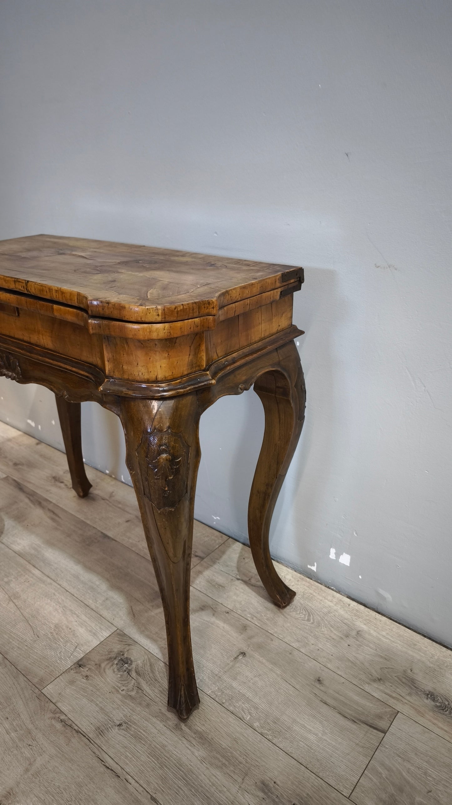 91434 Tavolo da gioco in legno con piano apribile