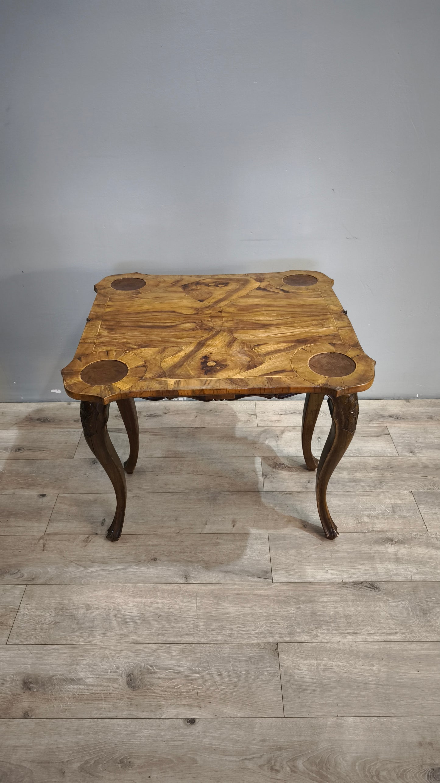 91434 Tavolo da gioco in legno con piano apribile