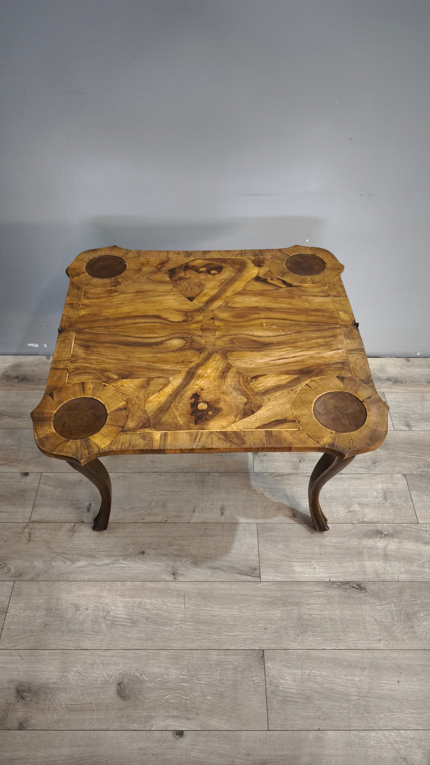 91434 Tavolo da gioco in legno con piano apribile