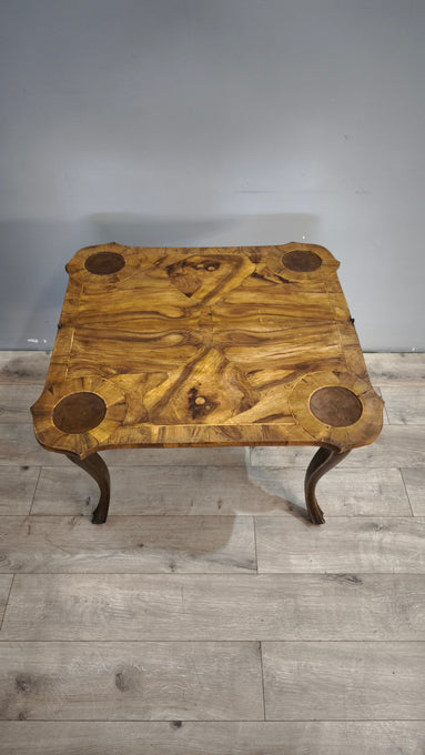 91434 Tavolo da gioco in legno con piano apribile