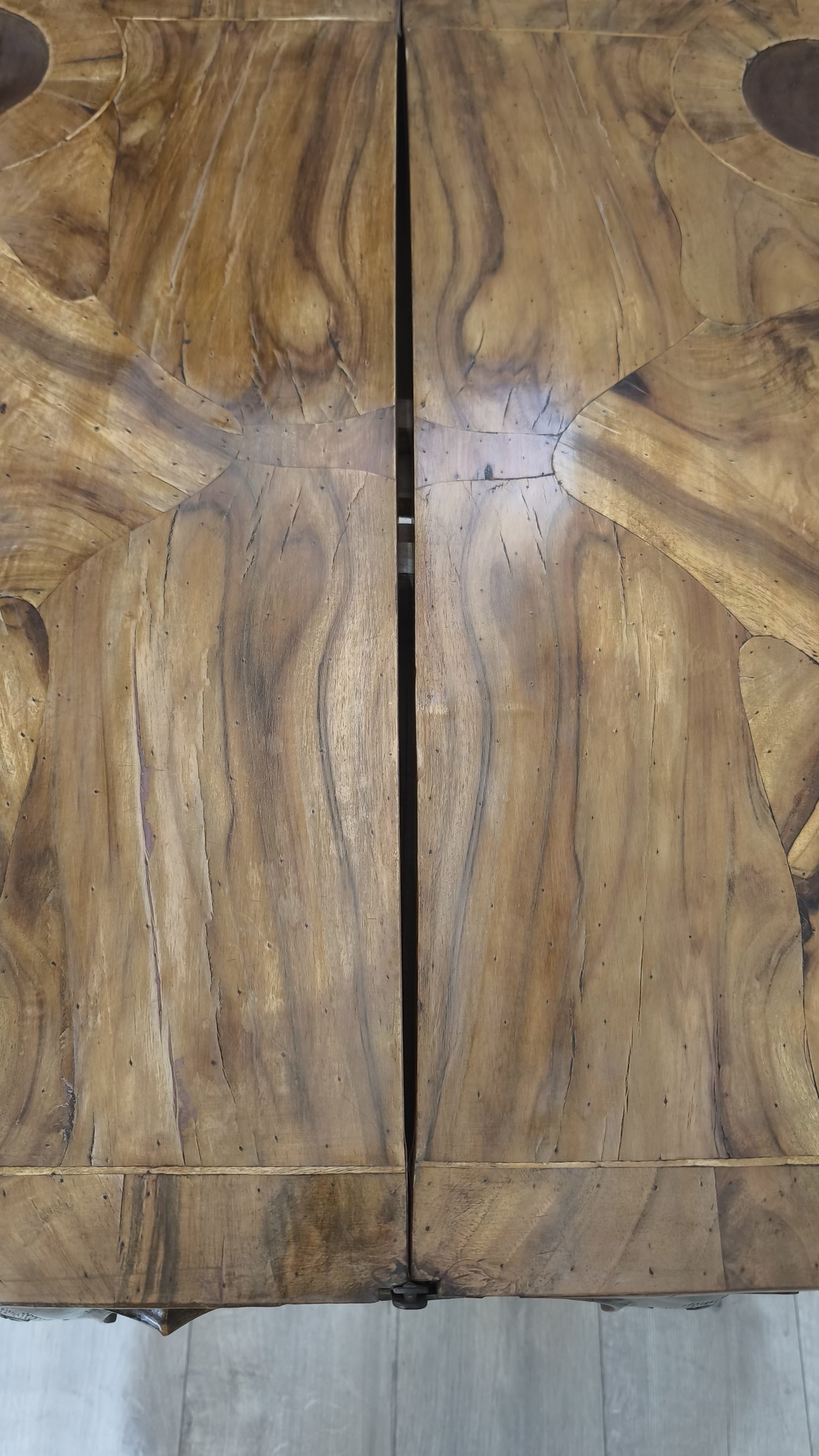 91434 Tavolo da gioco in legno con piano apribile