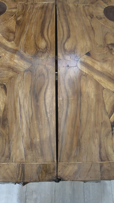91434 Tavolo da gioco in legno con piano apribile