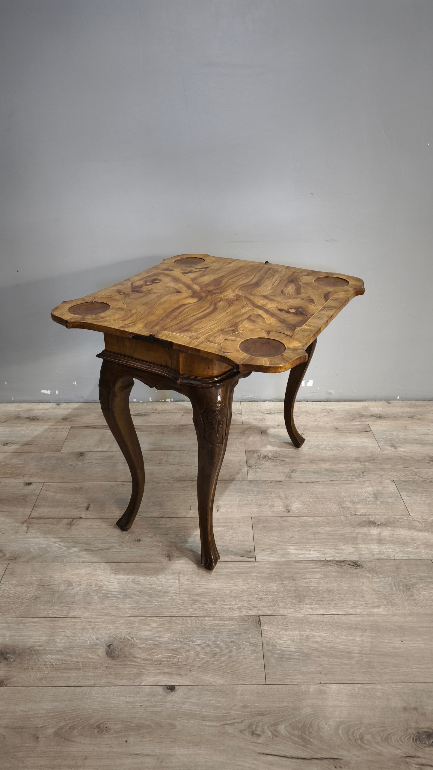 91434 Tavolo da gioco in legno con piano apribile