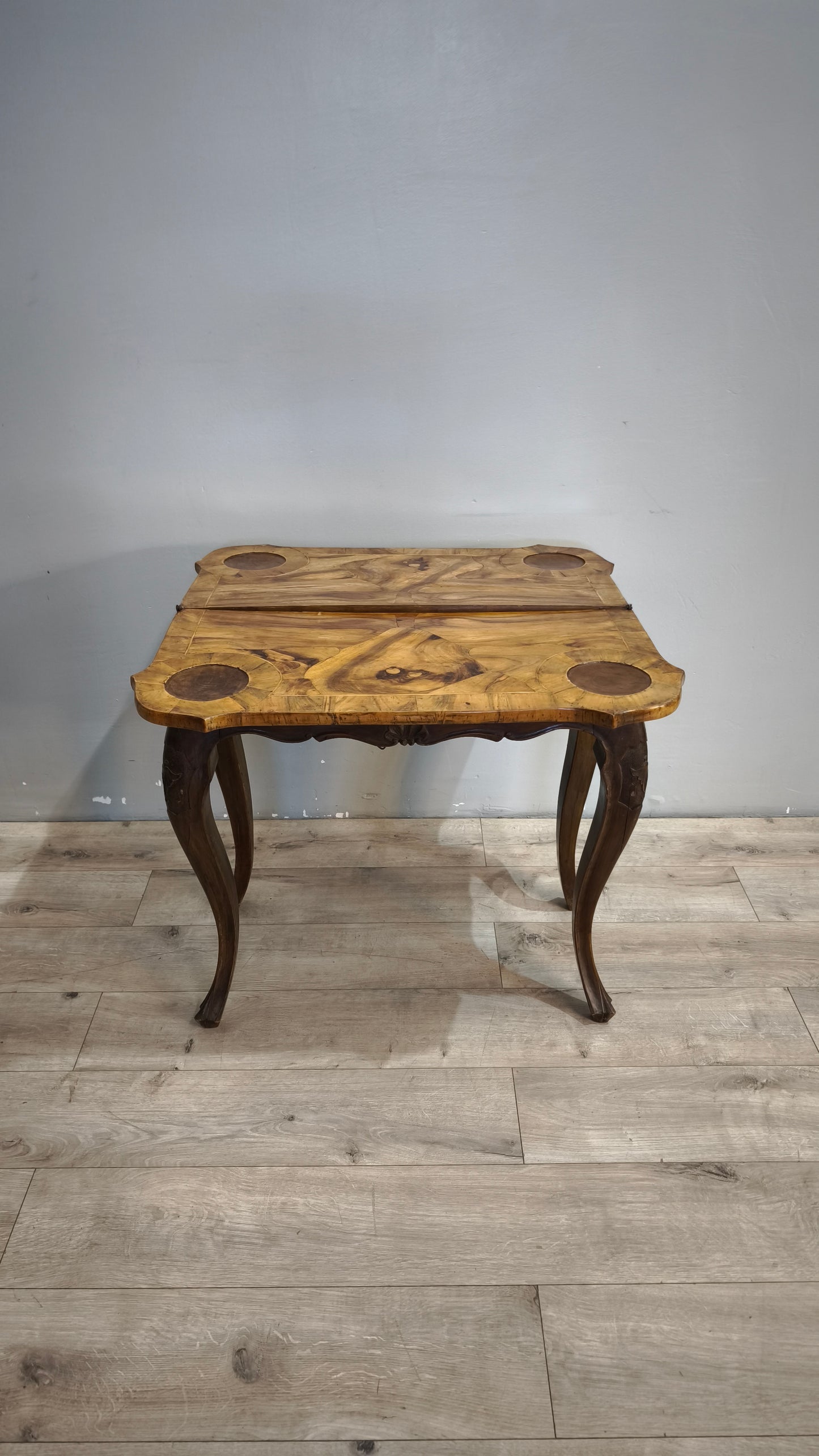 91434 Tavolo da gioco in legno con piano apribile