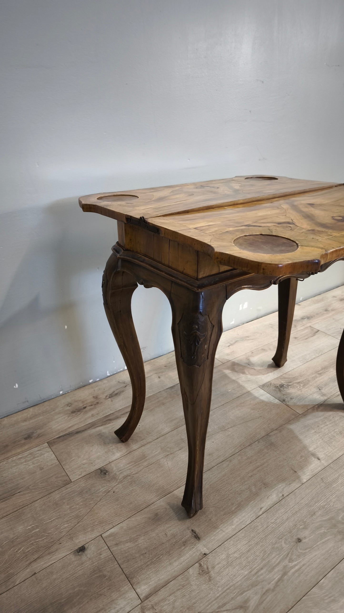 91434 Tavolo da gioco in legno con piano apribile