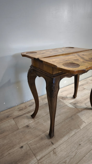 91434 Tavolo da gioco in legno con piano apribile