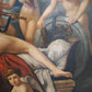 174 Antico dipinto con scena di nudi