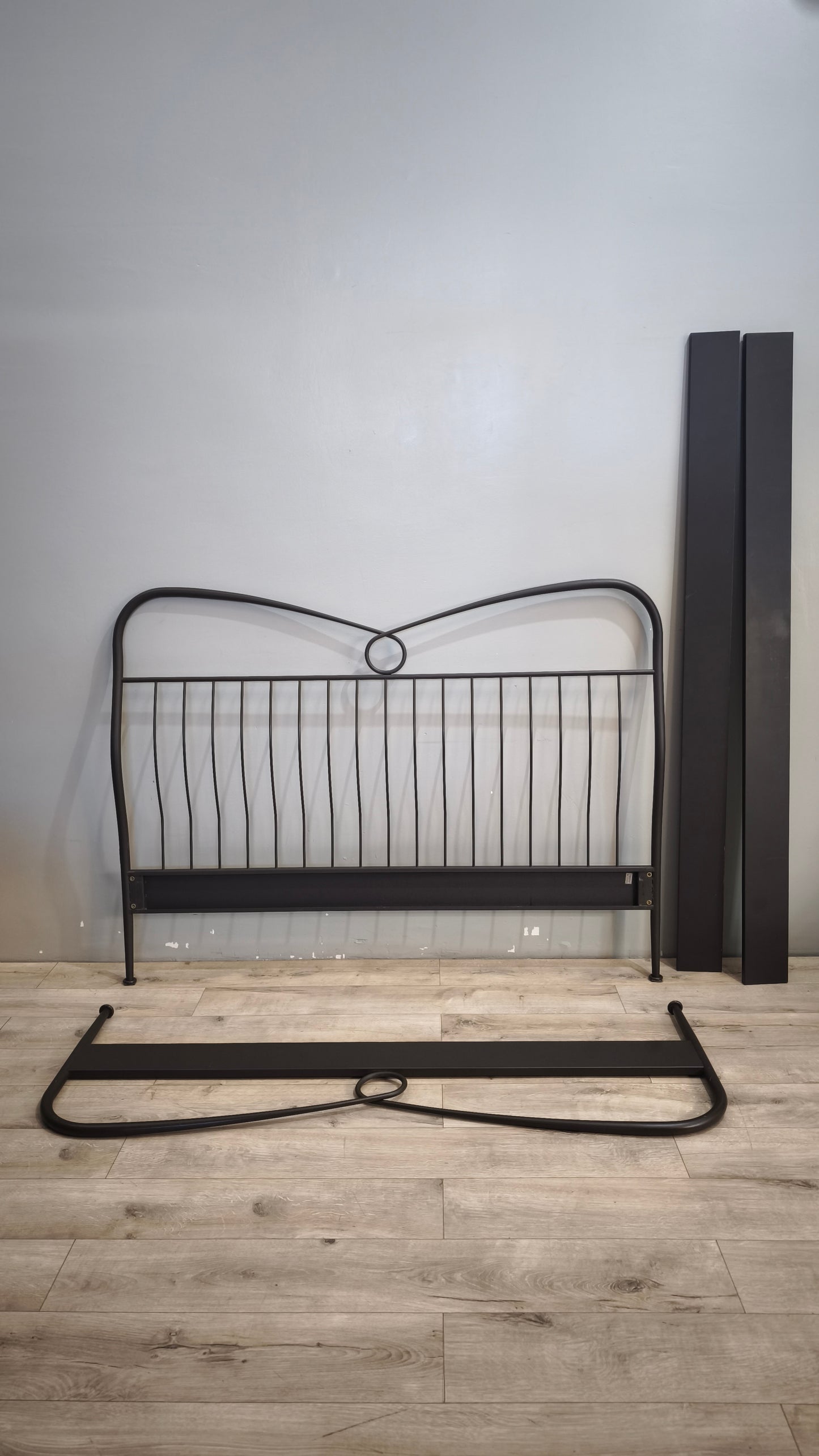 91534 Struttura letto matrimoniale in ferro nero