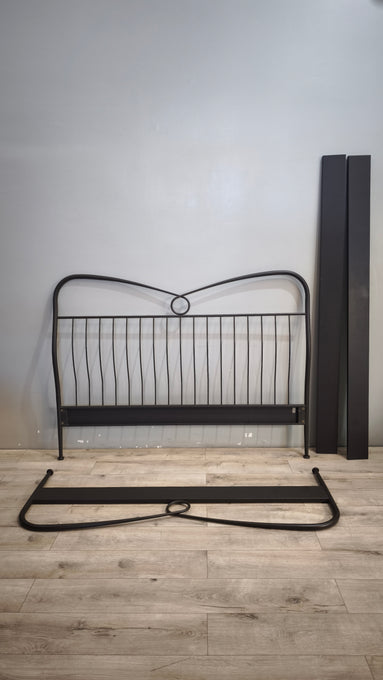 91534 Struttura letto matrimoniale in ferro nero
