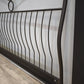 91534 Struttura letto matrimoniale in ferro nero