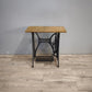 191 Base in ghisa Singer con piano in legno