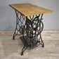 191 Base in ghisa Singer con piano in legno