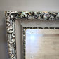 1887 Specchio con cornice rettangolare color argento e verde