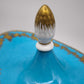 91531 Coppia di vasi vecchia Parigi in porcellana azzurra e oro