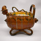 150 Fiasca in terracotta smaltata tirolese