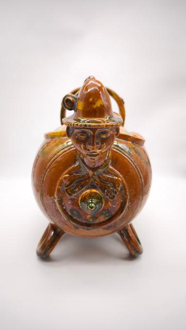 150 Fiasca in terracotta smaltata tirolese
