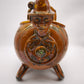 150 Fiasca in terracotta smaltata tirolese