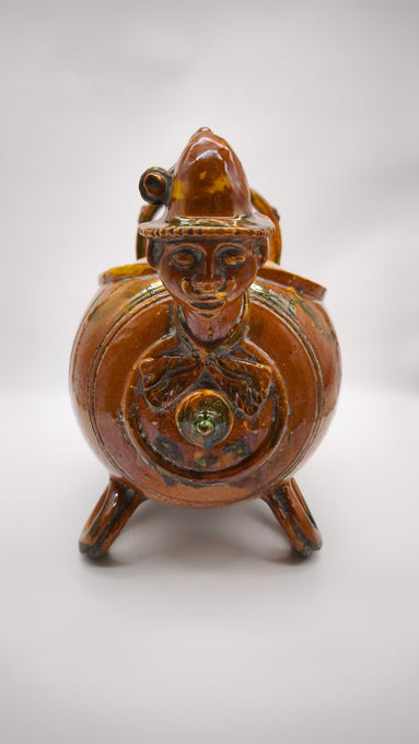 150 Fiasca in terracotta smaltata tirolese