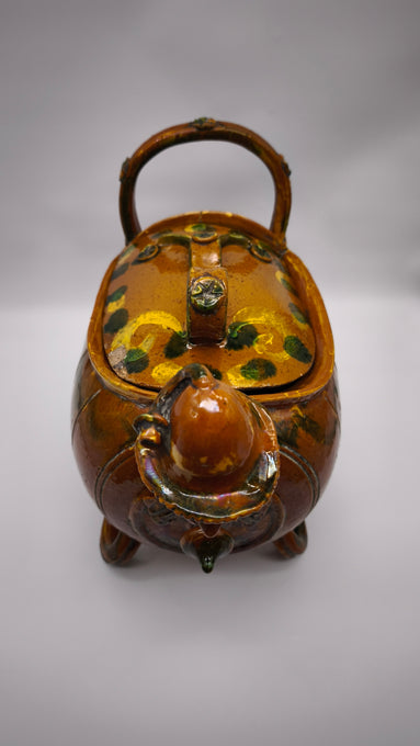 150 Fiasca in terracotta smaltata tirolese