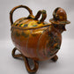 150 Fiasca in terracotta smaltata tirolese