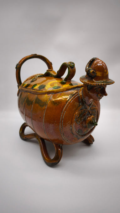 150 Fiasca in terracotta smaltata tirolese